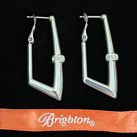 Brighton Jewelry - Brighton Geometric Hoop Earrings